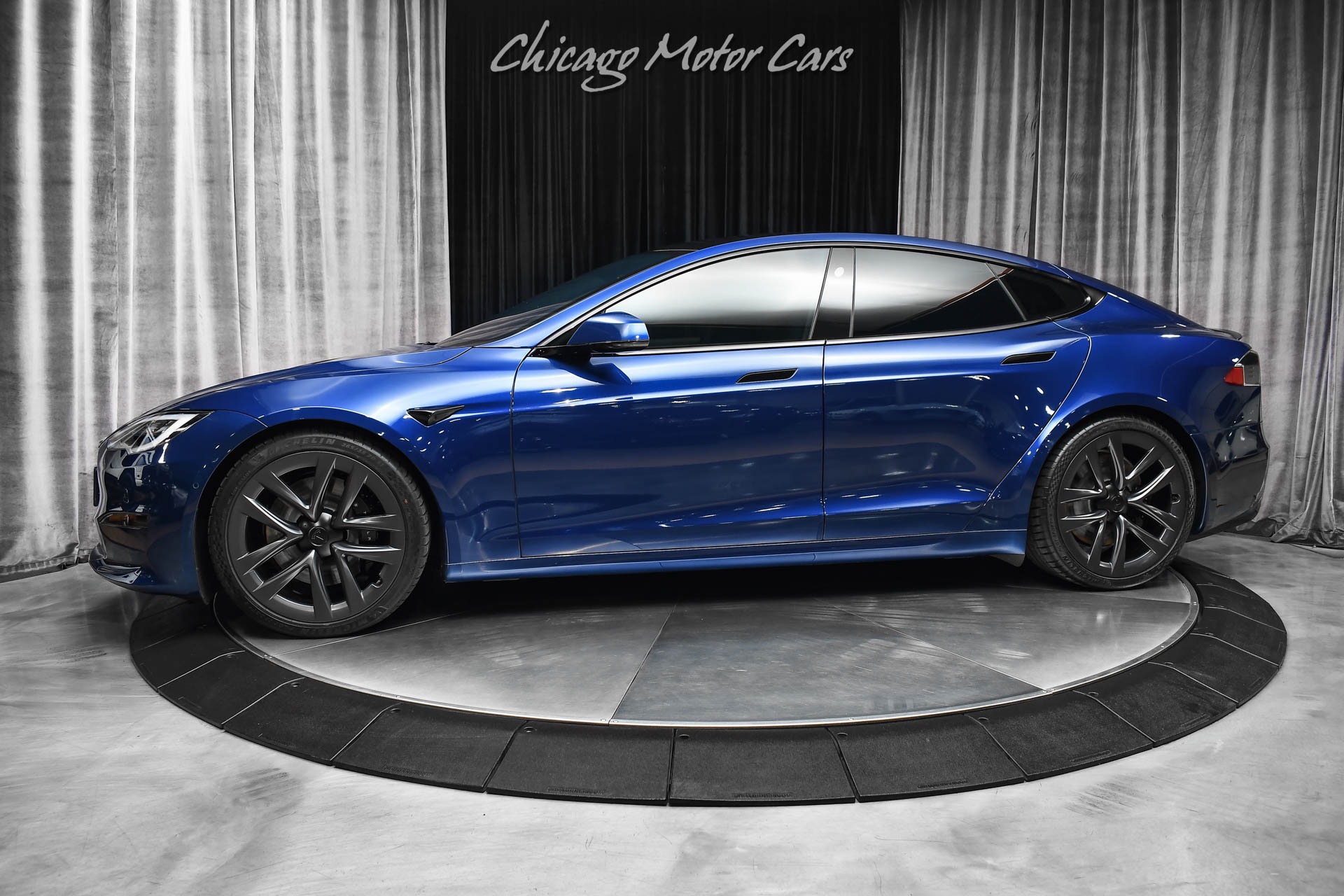 Used 2021 Tesla Model S Plaid Full Self Driving Capability 21 Inch Arachnid Wheels Yoke Steering for sale Sold at Chicago Motor Cars in West Chicago IL 60185 1