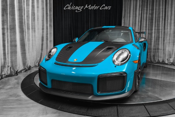Used 2019 Porsche 911 GT2 RS Weissach Package Lift Miami Blue Only 4k Miles LOADED MSRP $382,295+ for sale Sold at Chicago Motor Cars in West Chicago IL 60185 2