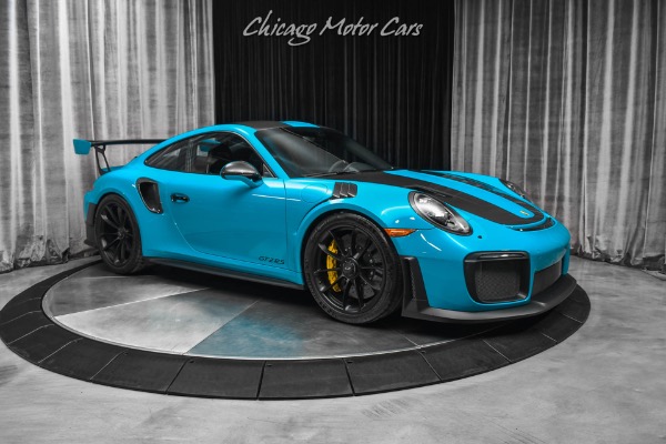 Used 2019 Porsche 911 GT2 RS Weissach Package Lift Miami Blue Only 4k Miles LOADED MSRP $382,295+ for sale Sold at Chicago Motor Cars in West Chicago IL 60185 6