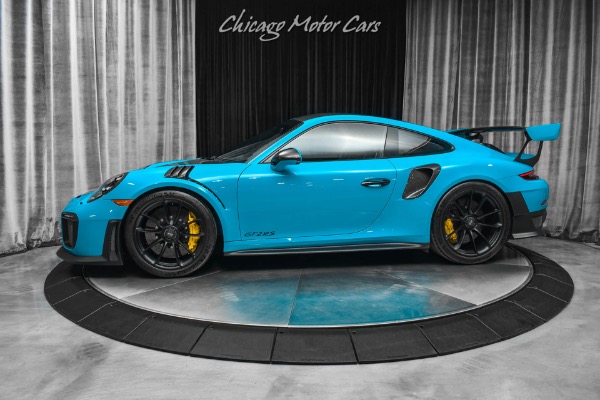 Used 2019 Porsche 911 GT2 RS Weissach Package Lift Miami Blue Only 4k Miles LOADED MSRP $382,295+ for sale Sold at Chicago Motor Cars in West Chicago IL 60185 1