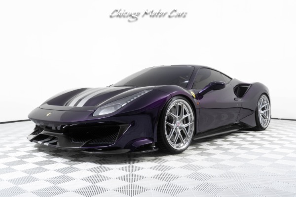Used 2019 Ferrari 488 Pista Rare Viola Hong Kong! Full Body PPF! Tons of Carbon Fiber! HRE Wheels! for sale Sold at Chicago Motor Cars in West Chicago IL 60185 5
