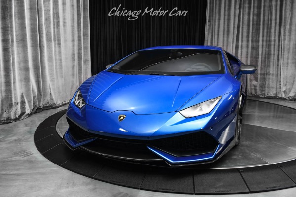 Used 2015 Lamborghini Huracan LP610-4 THOUSANDS in upgrades! Signature Wheels! Tons of Carbon Fiber! for sale Sold at Chicago Motor Cars in West Chicago IL 60185 2