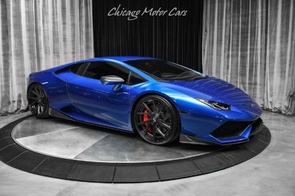 Used 2015 Lamborghini Huracan LP610-4 THOUSANDS in upgrades! Signature Wheels! Tons of Carbon Fiber! for sale Sold at Chicago Motor Cars in West Chicago IL 60185 6
