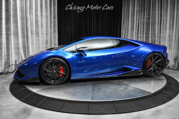 Used 2015 Lamborghini Huracan LP610-4 THOUSANDS in upgrades! Signature Wheels! Tons of Carbon Fiber! for sale Sold at Chicago Motor Cars in West Chicago IL 60185 1