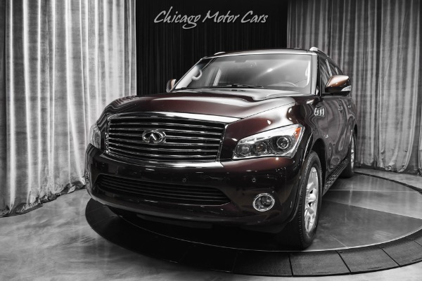 Used 2014 INFINITI QX80 One Owner!Loaded!Rear DVD!3rd row!V8!Dealer serviced!Awd! for sale Sold at Chicago Motor Cars in West Chicago IL 60185 2
