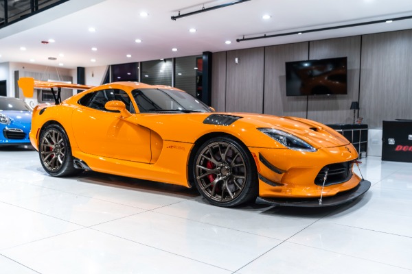Used 2016 Dodge Viper ACR-E Extreme Aero Coupe RARE Yorange! Brass Monkey Wheels! for sale Sold at Chicago Motor Cars in West Chicago IL 60185 6