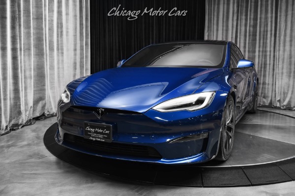 Used 2021 Tesla Model S Plaid AWD Sedan 1000HP! Two Sets of Wheels! 21 Arachnid Wheels Autopilot for sale Sold at Chicago Motor Cars in West Chicago IL 60185 2