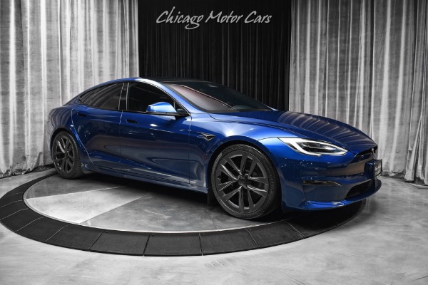 Used 2021 Tesla Model S Plaid AWD Sedan 1000HP! Two Sets of Wheels! 21 Arachnid Wheels Autopilot for sale Sold at Chicago Motor Cars in West Chicago IL 60185 6