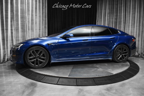 Used 2021 Tesla Model S Plaid AWD Sedan 1000HP! Two Sets of Wheels! 21 Arachnid Wheels Autopilot for sale Sold at Chicago Motor Cars in West Chicago IL 60185 1