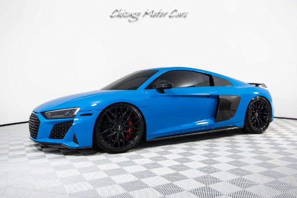 Used 2021 Audi R8 5.2 Quattro V10 Performance Rare Riviera Blue! AMS Alpha 12 Twin Turbo Package! Built Trans! Full PPF! for sale Sold at Chicago Motor Cars in West Chicago IL 60185 1