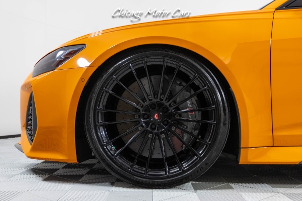 Used 2022 Audi RS6 Avant 4.0T Quattro Rare Solar Orange Full PPF Vossen Wheels Carbon Fiber Pack for sale Sold at Chicago Motor Cars in West Chicago IL 60185 3