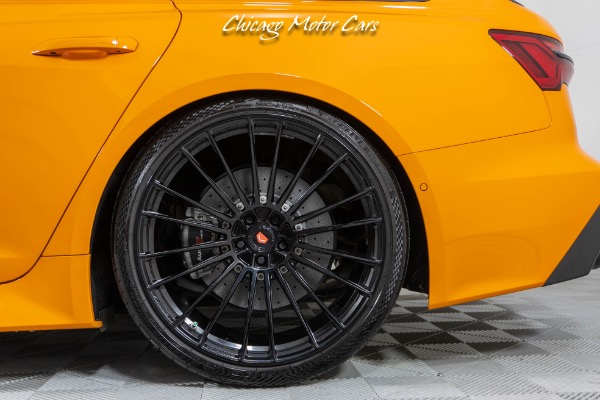 Used 2022 Audi RS6 Avant 4.0T Quattro Rare Solar Orange Full PPF Vossen Wheels Carbon Fiber Pack for sale Sold at Chicago Motor Cars in West Chicago IL 60185 4