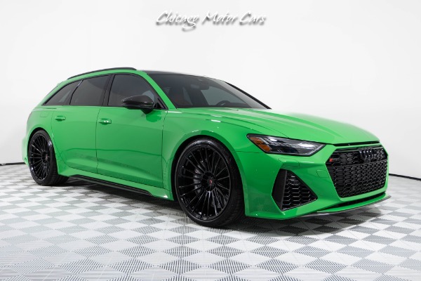 Used-2023-Audi-RS6-Avant-40T-quattro-1-of-1-in-RS-Grun-Green-Full-PPF-Vossen-Wheels-Only-7K-mile