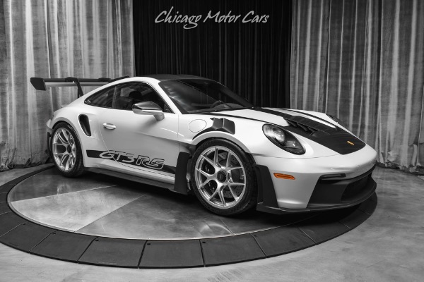 Used 2023 Porsche 911 GT3 RS Weissach Package Only 1426 Miles Front Lift Ice Gray Loaded for sale Sold at Chicago Motor Cars in West Chicago IL 60185 6