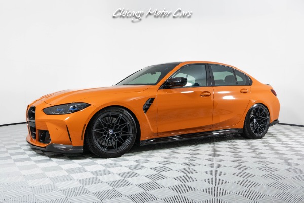 Used 2023 BMW M3 Competition xDrive! Edition 50 Jahre! 1 of 26 in Fire Orange! Carbon Buckets! Loaded! for sale Sold at Chicago Motor Cars in West Chicago IL 60185 1