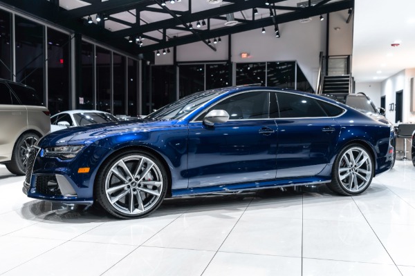 Used 2018 Audi RS7 4.0T Quattro Performance Audi Titanium Sport Exhaust! Only 30K Miles! Ascari Blue! Loaded! for sale Sold at Chicago Motor Cars in West Chicago IL 60185 2