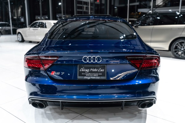 Used 2018 Audi RS7 4.0T Quattro Performance Audi Titanium Sport Exhaust! Only 30K Miles! Ascari Blue! Loaded! for sale Sold at Chicago Motor Cars in West Chicago IL 60185 4