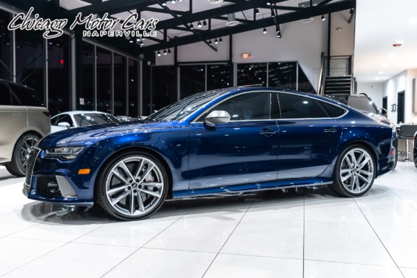 Used 2018 Audi RS7 4.0T Quattro Performance Audi Titanium Sport Exhaust! Only 30K Miles! Ascari Blue! Loaded! for sale Sold at Chicago Motor Cars in West Chicago IL 60185 1