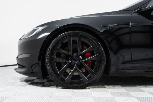 Used 2023 Tesla Model S Plaid! 21in Factory Wheels! Black on Black! for sale Sold at Chicago Motor Cars in West Chicago IL 60185 3