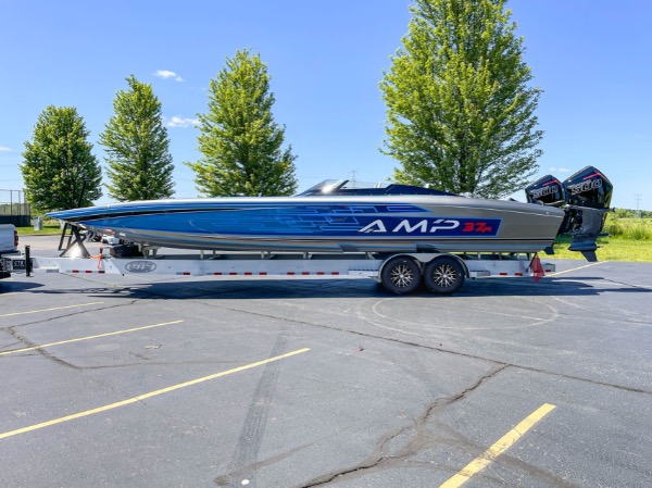 Used 2024 AMP 37 XPR Just Delivered! Merc Racing 500r Motors! 100+MPH Poker Run Boat! for sale Sold at Chicago Motor Cars in West Chicago IL 60185 2
