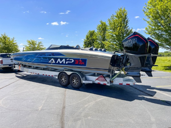 Used 2024 AMP 37 XPR Just Delivered! Merc Racing 500r Motors! 100+MPH Poker Run Boat! for sale Sold at Chicago Motor Cars in West Chicago IL 60185 3