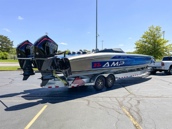 Used 2024 AMP 37 XPR Just Delivered! Merc Racing 500r Motors! 100+MPH Poker Run Boat! for sale Sold at Chicago Motor Cars in West Chicago IL 60185 4