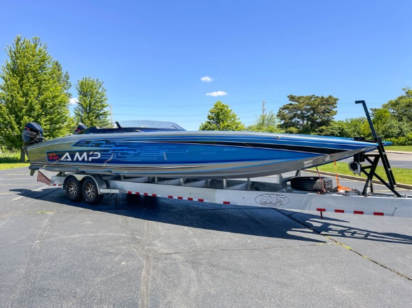 Used 2024 AMP 37 XPR Just Delivered! Merc Racing 500r Motors! 100+MPH Poker Run Boat! for sale Sold at Chicago Motor Cars in West Chicago IL 60185 6