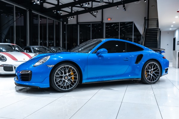 Used 2016 Porsche 911 Turbo S Coupe PTS Voodoo Blue! Aerokit! Premium Pkg Plus! RARE! for sale Sold at Chicago Motor Cars in West Chicago IL 60185 2