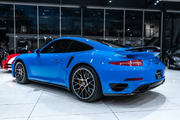 Used 2016 Porsche 911 Turbo S Coupe PTS Voodoo Blue! Aerokit! Premium Pkg Plus! RARE! for sale Sold at Chicago Motor Cars in West Chicago IL 60185 3