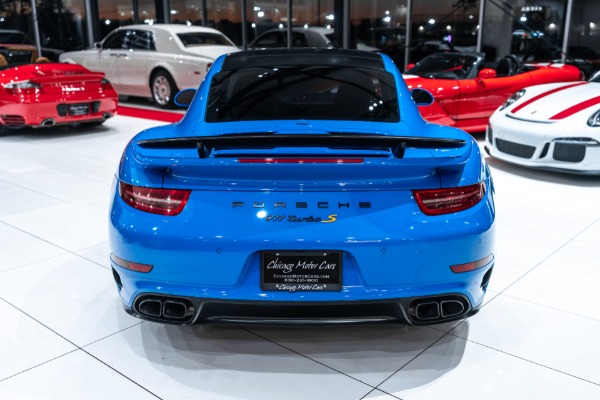 Used 2016 Porsche 911 Turbo S Coupe PTS Voodoo Blue! Aerokit! Premium Pkg Plus! RARE! for sale Sold at Chicago Motor Cars in West Chicago IL 60185 4