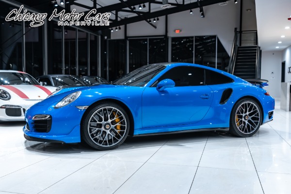 Used 2016 Porsche 911 Turbo S Coupe PTS Voodoo Blue! Aerokit! Premium Pkg Plus! RARE! for sale Sold at Chicago Motor Cars in West Chicago IL 60185 1