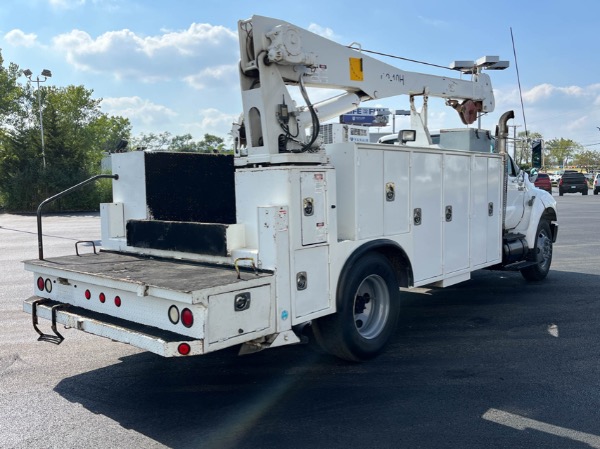 Used 2005 Ford F750 Service Truck Cummins 5.9L Feterl G2-10H Crane and Bed for sale Sold at Chicago Motor Cars in West Chicago IL 60185 5