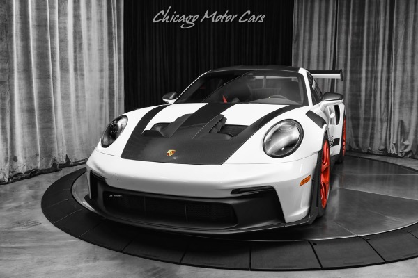 Used 2024 Porsche 911 GT3 RS Weissach Only 2240 Miles PCCBs Red Wheels Carbon Fiber Front Lift for sale Sold at Chicago Motor Cars in West Chicago IL 60185 2