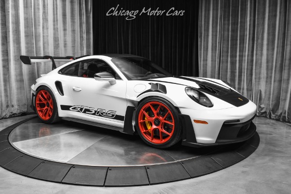 Used 2024 Porsche 911 GT3 RS Weissach Only 2240 Miles PCCBs Red Wheels Carbon Fiber Front Lift for sale Sold at Chicago Motor Cars in West Chicago IL 60185 6