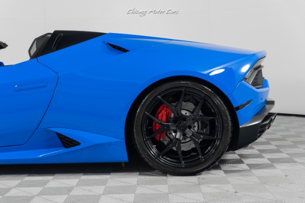 Used 2017 Lamborghini Huracan LP 580-2 Spyder Rare Blu Lemans Technology Package Front PPF Front Lift Rohana Wheels for sale Sold at Chicago Motor Cars in West Chicago IL 60185 4