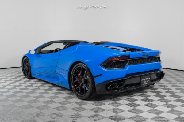 Used 2017 Lamborghini Huracan LP 580-2 Spyder Rare Blu Lemans Technology Package Front PPF Front Lift Rohana Wheels for sale Sold at Chicago Motor Cars in West Chicago IL 60185 5