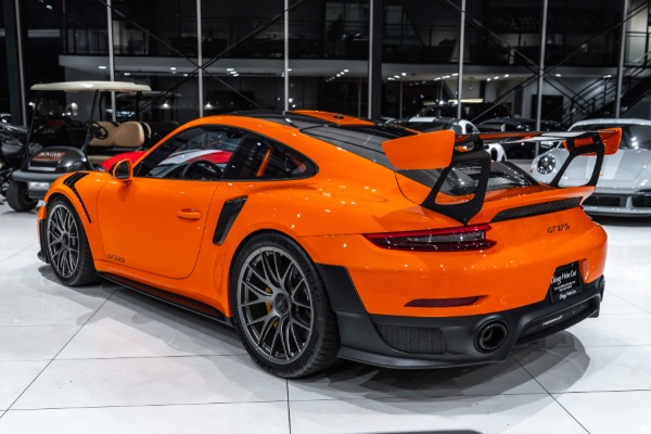 Used 2018 Porsche 911 GT2 RS Weissach Package Paint to Sample Pastel Orange Magnesium Wheels Rare for sale Sold at Chicago Motor Cars in West Chicago IL 60185 3