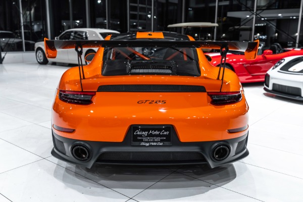 Used 2018 Porsche 911 GT2 RS Weissach Package Paint to Sample Pastel Orange Magnesium Wheels Rare for sale Sold at Chicago Motor Cars in West Chicago IL 60185 4
