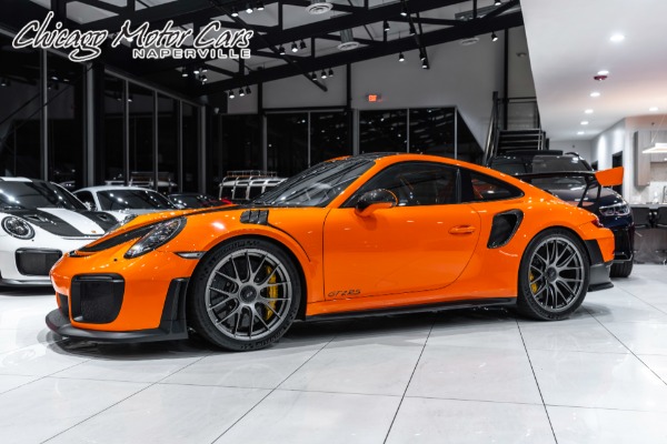 Used 2018 Porsche 911 GT2 RS Weissach Package Paint to Sample Pastel Orange Magnesium Wheels Rare for sale Sold at Chicago Motor Cars in West Chicago IL 60185 1