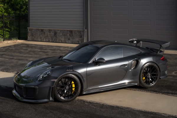 Used 2018 Porsche 911 GT2 RS Weissach Magnesium Wheels Paint to Sample Volcano Grey Full PPF for sale $899,800 at Chicago Motor Cars in West Chicago IL 60185 3