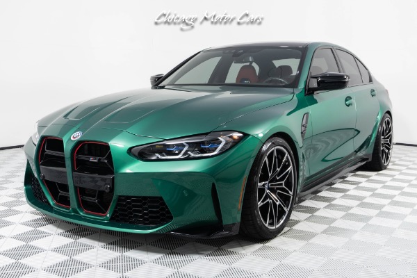 Used 2023 BMW M3 Competition xDrive Isle of Man Green! Fiona Red Interior! Executive Package! Front PPF! for sale Sold at Chicago Motor Cars in West Chicago IL 60185 5