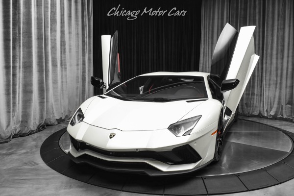 Used 2017 Lamborghini Aventador LP740-4 S Coupe Balloon White! Front Lift! Tons of Carbon Fiber! Loaded! for sale Sold at Chicago Motor Cars in West Chicago IL 60185 2