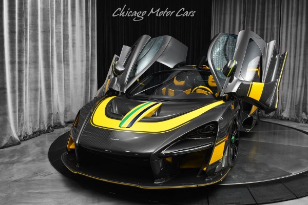Used 2019 McLaren Senna XP Visual Carbon Gloss Body! Volcano Yellow Paint Details! Serviced! for sale Sold at Chicago Motor Cars in West Chicago IL 60185 2