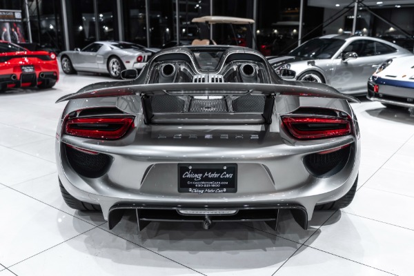 Used 2015 Porsche 918 Spyder $63k Liquid Silver Paint! 1 Owner Car! 1500 Miles! CXX Options! RARE! for sale Sold at Chicago Motor Cars in West Chicago IL 60185 4
