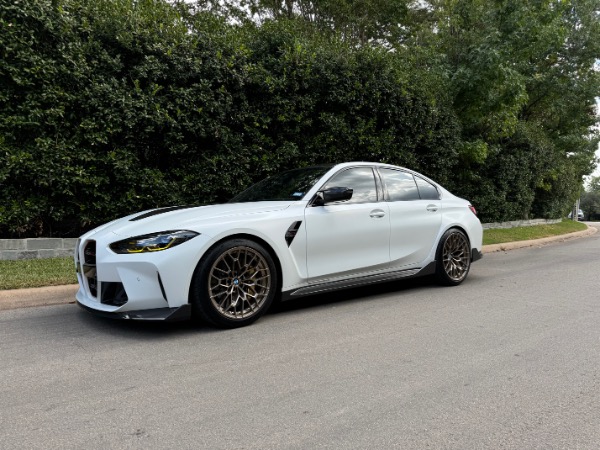 Used 2024 BMW M3 CS Sedan MSRP $138,110+ Upgrades LOADED Perfect! Frozen Solid White! for sale Sold at Chicago Motor Cars in West Chicago IL 60185 1