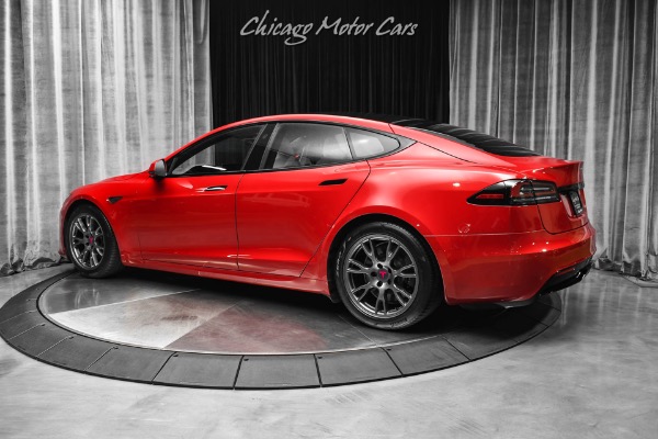 Used 2022 Tesla Model S Long Range Only 13k Miles Autopilot White Interior Option Yoke Steering for sale Sold at Chicago Motor Cars in West Chicago IL 60185 2