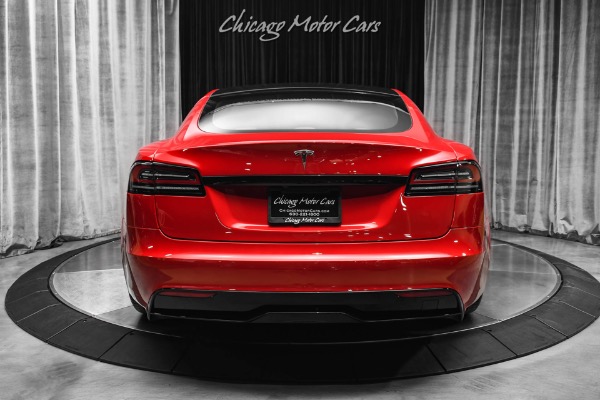 Used 2022 Tesla Model S Long Range Only 13k Miles Autopilot White Interior Option Yoke Steering for sale Sold at Chicago Motor Cars in West Chicago IL 60185 3