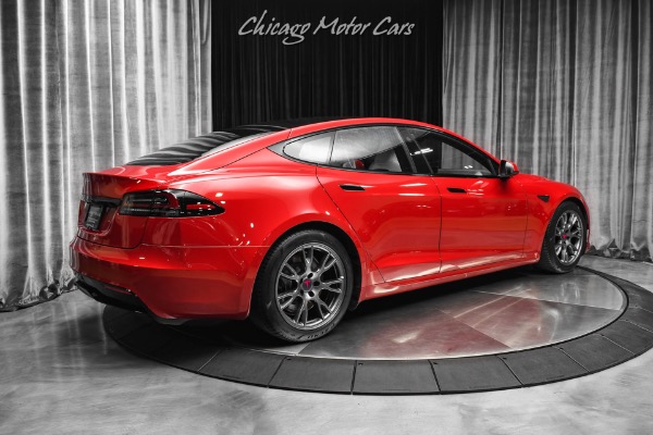 Used 2022 Tesla Model S Long Range Only 13k Miles Autopilot White Interior Option Yoke Steering for sale Sold at Chicago Motor Cars in West Chicago IL 60185 4