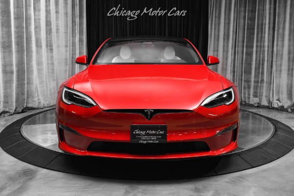 Used 2022 Tesla Model S Long Range Only 13k Miles Autopilot White Interior Option Yoke Steering for sale Sold at Chicago Motor Cars in West Chicago IL 60185 6