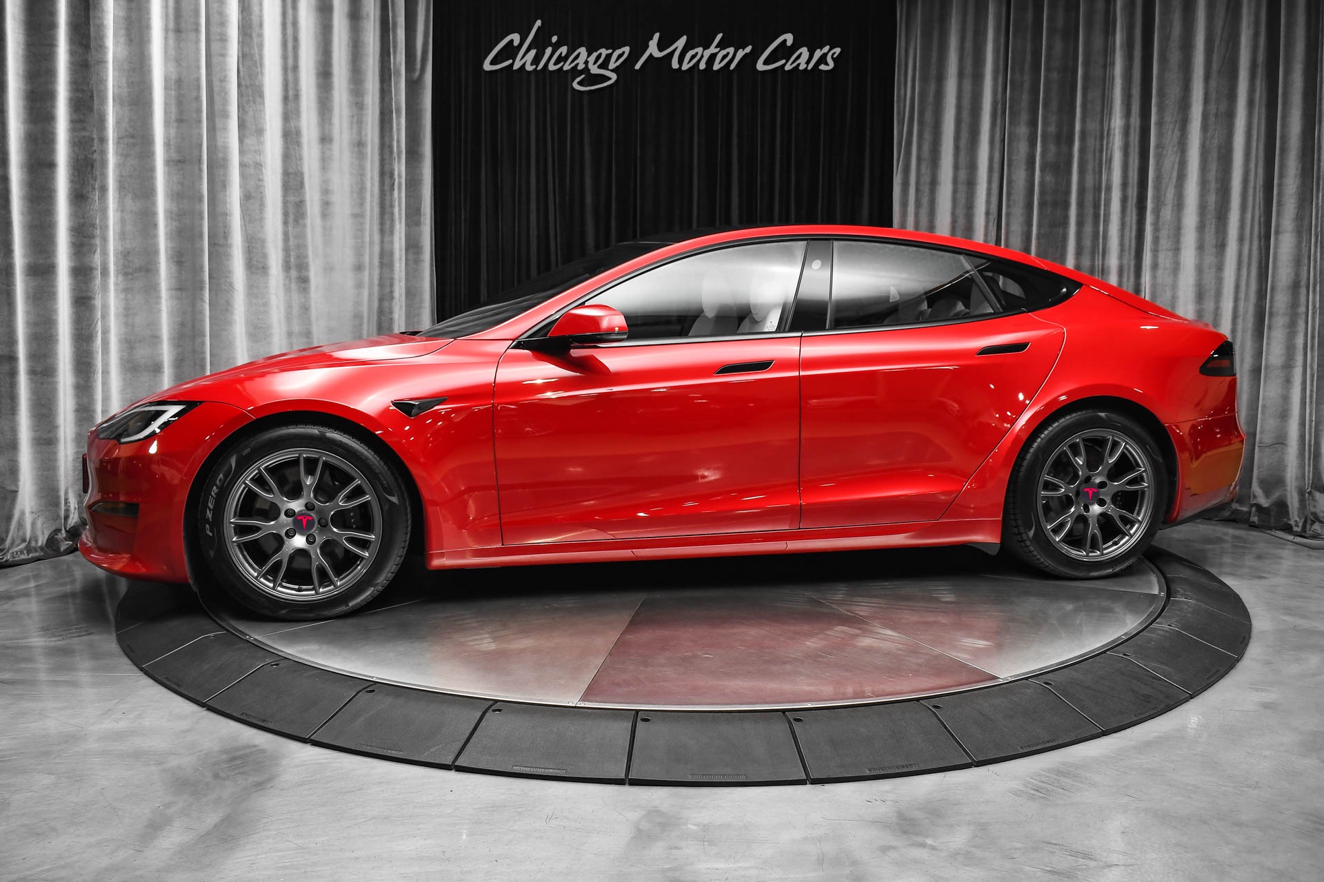 Used 2022 Tesla Model S Long Range Only 13k Miles Autopilot White Interior Option Yoke Steering for sale Sold at Chicago Motor Cars in West Chicago IL 60185 1